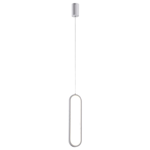 PENDENTE LED 3000K 20W BIVOLT 40X10CM METAL E SILICONE BRANCO | SINDORA ILUMINAÇÃO DCD03026 PENDENTE LED 3000K 20W BIVOLT 40X10CM METAL E SILICONE BRANCO | SINDORA ILUMINAÇÃO DCD03026