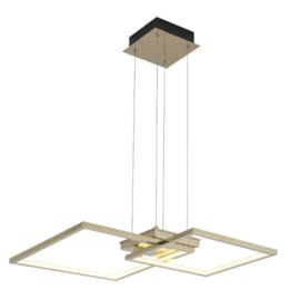 PENDENTE LED 3000K 38W BIVOLT 12X57X57CM INOX E SILICONE CHAMPANHE | SINDORA ILUMINAÇÃO DCD01268 PENDENTE LED 3000K 38W BIVOLT 12X57X57CM INOX E SILICONE CHAMPANHE | SINDORA ILUMINAÇÃO DCD01268
