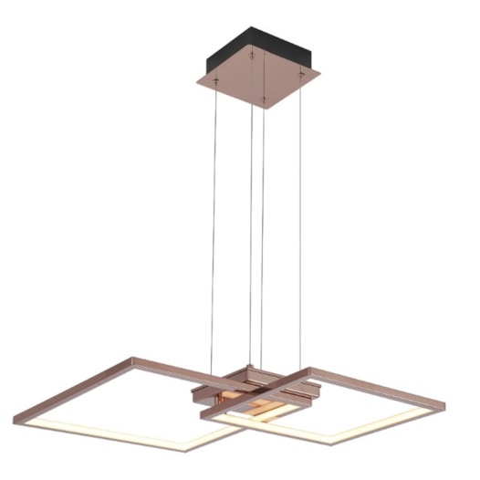 PENDENTE LED 3000K 38W BIVOLT 12X57X57CM INOX E SILICONE ROSE | SINDORA ILUMINAÇÃO DCD01269 PENDENTE LED 3000K 38W BIVOLT 12X57X57CM INOX E SILICONE ROSE | SINDORA ILUMINAÇÃO DCD01269