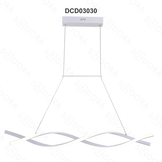 PENDENTE LED 3000K 40W BIVOLT 100CM METAL E SILICONE BRANCO | SINDORA ILUMINAÇÃO DCD03030 PENDENTE LED 3000K 40W BIVOLT 100CM METAL E SILICONE BRANCO | SINDORA ILUMINAÇÃO DCD03030