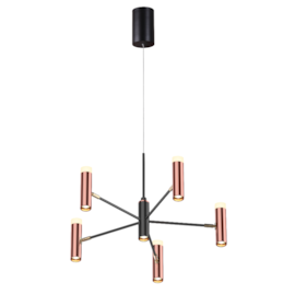 PENDENTE LED 3000K 42W BIVOLT Ø60X120CM ALUMÍNIO E ACRÍLICO PRETO E BRONZE | SINDORA ILUMINAÇÃO DCD01135 PENDENTE LED 3000K 42W BIVOLT Ø60X120CM ALUMÍNIO E ACRÍLICO PRETO E BRONZE | SINDORA ILUMINAÇÃO DCD01135
