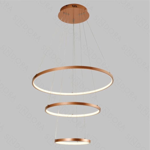 PENDENTE LED 3000K 48W BIVOLT Ø60CM METAL E SILICONE ROSE | SINDORA ILUMINAÇÃO DCD015082 PENDENTE LED 3000K 48W BIVOLT Ø60CM METAL E SILICONE ROSE | SINDORA ILUMINAÇÃO DCD015082