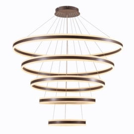 PENDENTE LED 3000K 500W BIVOLT Ø120CM METAL E ACRÍLICO MARROM | SINDORA ILUMINAÇÃO DCD03020 PENDENTE LED 3000K 500W BIVOLT Ø120CM METAL E ACRÍLICO MARROM | SINDORA ILUMINAÇÃO DCD03020