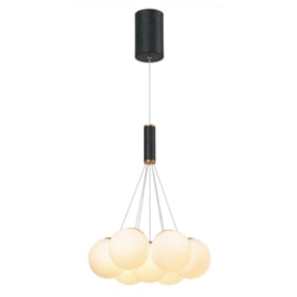 PENDENTE LED 3000K 56W BIVOLT Ø36CM ALUMÍNIO E VIDRO GRAFITE E BRANCO FOSCO | SINDORA ILUMINAÇÃO DCD01802 PENDENTE LED 3000K 56W BIVOLT Ø36CM ALUMÍNIO E VIDRO GRAFITE E BRANCO FOSCO | SINDORA ILUMINAÇÃO DCD01802