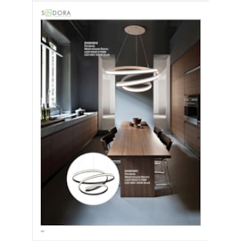 PENDENTE LED 3000K 56W BIVOLT Ø50X27CM METAL E SILICONE BRANCO | SINDORA ILUMINAÇÃO DCD015012 PENDENTE LED 3000K 56W BIVOLT Ø50X27CM METAL E SILICONE BRANCO | SINDORA ILUMINAÇÃO DCD015012