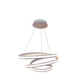 PENDENTE LED 3000K 56W BIVOLT Ø50X27CM METAL E SILICONE BRANCO | SINDORA ILUMINAÇÃO DCD015012 PENDENTE LED 3000K 56W BIVOLT Ø50X27CM METAL E SILICONE BRANCO | SINDORA ILUMINAÇÃO DCD015012