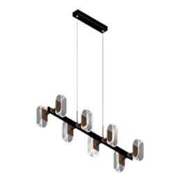 PENDENTE LED 3000K 60W BIVOLT 90X28CM METAL E ACRÍLICO DOURADO E PRETO | SINDORA ILUMINAÇÃO DCD01187 PENDENTE LED 3000K 60W BIVOLT 90X28CM METAL E ACRÍLICO DOURADO E PRETO | SINDORA ILUMINAÇÃO DCD01187