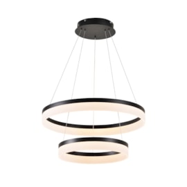 PENDENTE LED 3000K 63W BIVOLT Ø60CM METAL E ACRÍLICO PRETO | SINDORA ILUMINAÇÃO DCD03008 PENDENTE LED 3000K 63W BIVOLT Ø60CM METAL E ACRÍLICO PRETO | SINDORA ILUMINAÇÃO DCD03008