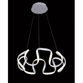 PENDENTE LED 3000K 64W BIVOLT Ø55X25CM METAL E SILICONE BRANCO | SINDORA ILUMINAÇÃO DCD015010 PENDENTE LED 3000K 64W BIVOLT Ø55X25CM METAL E SILICONE BRANCO | SINDORA ILUMINAÇÃO DCD015010