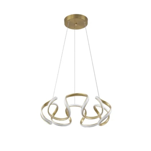 PENDENTE LED 3000K 64W BIVOLT Ø55X25CM METAL E SILICONE DOURADO | SINDORA ILUMINAÇÃO DCD015035 PENDENTE LED 3000K 64W BIVOLT Ø55X25CM METAL E SILICONE DOURADO | SINDORA ILUMINAÇÃO DCD015035