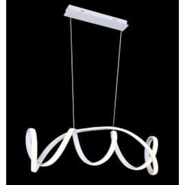 PENDENTE LED 3000K 65W BIVOLT 21X100CM METAL E SILICONE BRANCO | SINDORA ILUMINAÇÃO DCD015020 PENDENTE LED 3000K 65W BIVOLT 21X100CM METAL E SILICONE BRANCO | SINDORA ILUMINAÇÃO DCD015020