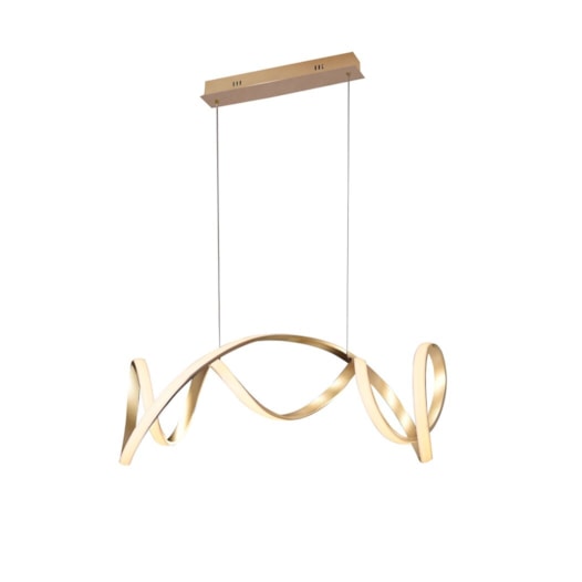 PENDENTE LED 3000K 65W BIVOLT 21X100CM METAL E SILICONE DOURADO | SINDORA ILUMINAÇÃO DCD015051 PENDENTE LED 3000K 65W BIVOLT 21X100CM METAL E SILICONE DOURADO | SINDORA ILUMINAÇÃO DCD015051