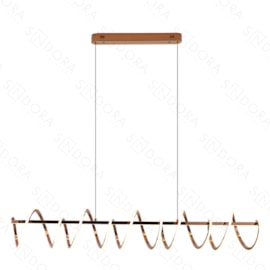 PENDENTE LED 3000K 65W BIVOLT 90CM INOX CHAMPANHE | SINDORA ILUMINAÇÃO DCD01282 PENDENTE LED 3000K 65W BIVOLT 90CM INOX CHAMPANHE | SINDORA ILUMINAÇÃO DCD01282