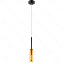 PENDENTE LED 3000K 6W BIVOLT Ø5X19CM METAL E ACRÍLICO DOURADO | SINDORA ILUMINAÇÃO DCD01810 PENDENTE LED 3000K 6W BIVOLT Ø5X19CM METAL E ACRÍLICO DOURADO | SINDORA ILUMINAÇÃO DCD01810