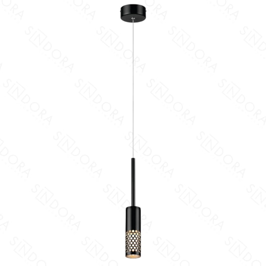 PENDENTE LED 3000K 6W BIVOLT Ø5X19CM METAL E ACRÍLICO PRETO | SINDORA ILUMINAÇÃO DCD01807 PENDENTE LED 3000K 6W BIVOLT Ø5X19CM METAL E ACRÍLICO PRETO | SINDORA ILUMINAÇÃO DCD01807