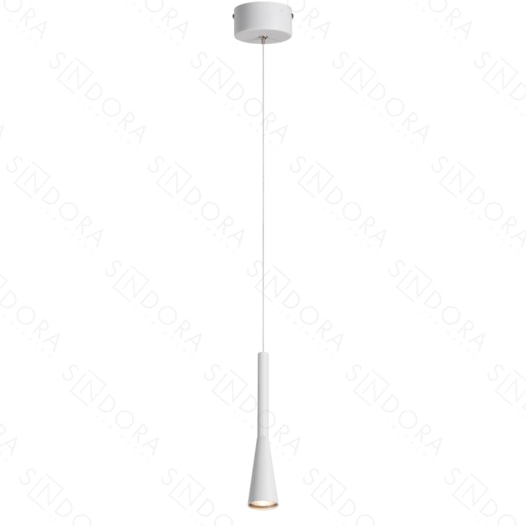 PENDENTE LED 3000K 6W BIVOLT Ø5X28CM METAL E ACRÍLICO BRANCO | SINDORA ILUMINAÇÃO DCD01812 PENDENTE LED 3000K 6W BIVOLT Ø5X28CM METAL E ACRÍLICO BRANCO | SINDORA ILUMINAÇÃO DCD01812