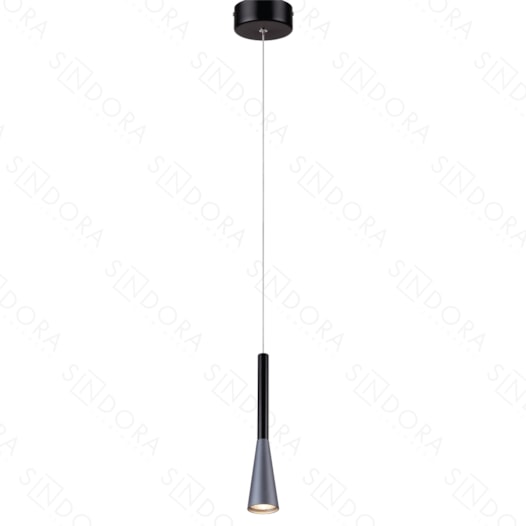 PENDENTE LED 3000K 6W BIVOLT Ø5X28CM METAL E ACRÍLICO CINZA | SINDORA ILUMINAÇÃO DCD01814 PENDENTE LED 3000K 6W BIVOLT Ø5X28CM METAL E ACRÍLICO CINZA | SINDORA ILUMINAÇÃO DCD01814