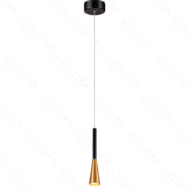 PENDENTE LED 3000K 6W BIVOLT Ø5X28CM METAL E ACRÍLICO DOURADO | SINDORA ILUMINAÇÃO DCD01815 PENDENTE LED 3000K 6W BIVOLT Ø5X28CM METAL E ACRÍLICO DOURADO | SINDORA ILUMINAÇÃO DCD01815