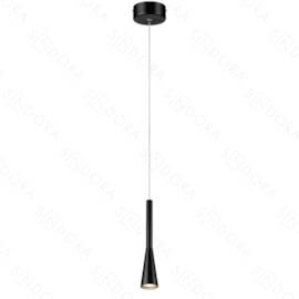 PENDENTE LED 3000K 6W BIVOLT Ø5X28CM METAL E ACRÍLICO PRETO | SINDORA ILUMINAÇÃO DCD01811 PENDENTE LED 3000K 6W BIVOLT Ø5X28CM METAL E ACRÍLICO PRETO | SINDORA ILUMINAÇÃO DCD01811