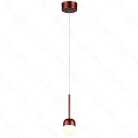 PENDENTE LED 3000K 6W BIVOLT Ø8X14CM METAL E ACRÍLICO MARROM | SINDORA ILUMINAÇÃO DCD01818 PENDENTE LED 3000K 6W BIVOLT Ø8X14CM METAL E ACRÍLICO MARROM | SINDORA ILUMINAÇÃO DCD01818
