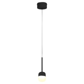 PENDENTE LED 3000K 6W BIVOLT Ø8X14CM METAL E ACRÍLICO PRETO | SINDORA ILUMINAÇÃO DCD01816 PENDENTE LED 3000K 6W BIVOLT Ø8X14CM METAL E ACRÍLICO PRETO | SINDORA ILUMINAÇÃO DCD01816