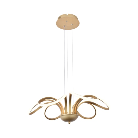 PENDENTE LED 3000K 72W BIVOLT Ø82CM ALUMÍNIO E SILICONE DOURADO | SINDORA ILUMINAÇÃO DCD015060 PENDENTE LED 3000K 72W BIVOLT Ø82CM ALUMÍNIO E SILICONE DOURADO | SINDORA ILUMINAÇÃO DCD015060