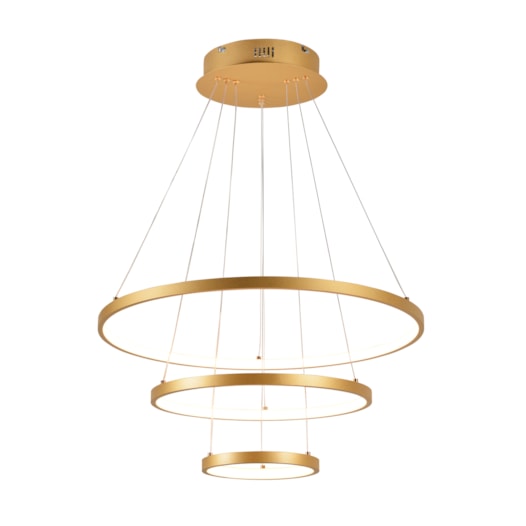 PENDENTE LED 3000K 75W BIVOLT Ø60CM METAL E SILICONE DOURADO | SINDORA ILUMINAÇÃO DCD03009 PENDENTE LED 3000K 75W BIVOLT Ø60CM METAL E SILICONE DOURADO | SINDORA ILUMINAÇÃO DCD03009