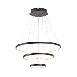 PENDENTE LED 3000K 75W BIVOLT Ø60CM METAL E SILICONE PRETO | SINDORA ILUMINAÇÃO DCD03010 PENDENTE LED 3000K 75W BIVOLT Ø60CM METAL E SILICONE PRETO | SINDORA ILUMINAÇÃO DCD03010