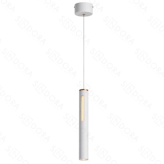 PENDENTE LED 3000K 7W BIVOLT Ø4X32,5CM METAL E ACRÍLICO BRANCO | SINDORA ILUMINAÇÃO DCD01822 PENDENTE LED 3000K 7W BIVOLT Ø4X32,5CM METAL E ACRÍLICO BRANCO | SINDORA ILUMINAÇÃO DCD01822