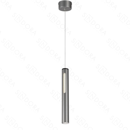 PENDENTE LED 3000K 7W BIVOLT Ø4X32,5CM METAL E ACRÍLICO CINZA | SINDORA ILUMINAÇÃO DCD01823 PENDENTE LED 3000K 7W BIVOLT Ø4X32,5CM METAL E ACRÍLICO CINZA | SINDORA ILUMINAÇÃO DCD01823