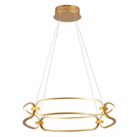 PENDENTE LED 3000K 80W BIVOLT Ø60X12CM METAL E SILICONE DOURADO | SINDORA ILUMINAÇÃO DCD03035 PENDENTE LED 3000K 80W BIVOLT Ø60X12CM METAL E SILICONE DOURADO | SINDORA ILUMINAÇÃO DCD03035