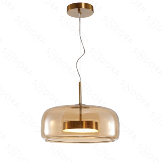 PENDENTE LED 3000K 8W BIVOLT Ø33X15CM METAL E VIDRO BRONZE E CONHAQUE | SINDORA ILUMINAÇÃO DCD04019 PENDENTE LED 3000K 8W BIVOLT Ø33X15CM METAL E VIDRO BRONZE E CONHAQUE | SINDORA ILUMINAÇÃO DCD04019