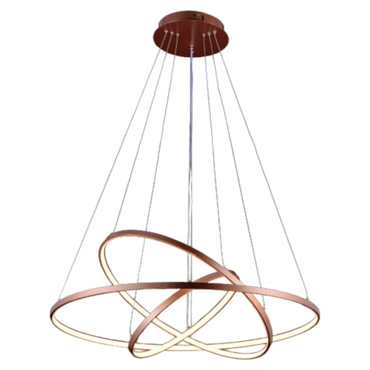 PENDENTE LED 3000K 90W BIVOLT Ø80CM METAL E SILICONE ROSE | SINDORA ILUMINAÇÃO DCD015080 PENDENTE LED 3000K 90W BIVOLT Ø80CM METAL E SILICONE ROSE | SINDORA ILUMINAÇÃO DCD015080