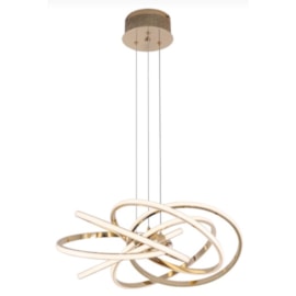 PENDENTE LED 3500K 43W BIVOLT Ø56CM ALUMÍNIO E SILICONE DOURADO | SINDORA ILUMINAÇÃO DCD01234 PENDENTE LED 3500K 43W BIVOLT Ø56CM ALUMÍNIO E SILICONE DOURADO | SINDORA ILUMINAÇÃO DCD01234