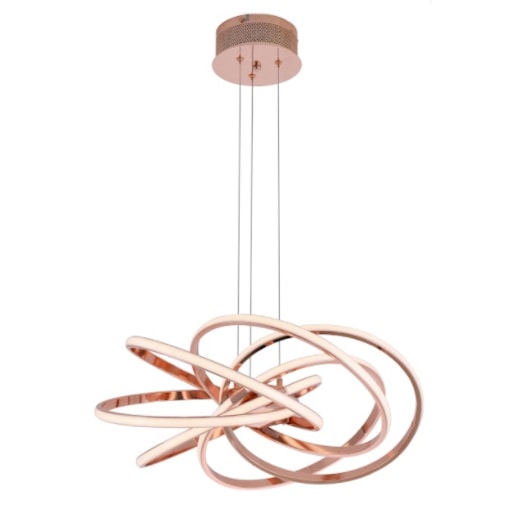 PENDENTE LED 3500K 43W BIVOLT Ø56CM ALUMÍNIO E SILICONE ROSÊ | SINDORA ILUMINAÇÃO DCD01235 PENDENTE LED 3500K 43W BIVOLT Ø56CM ALUMÍNIO E SILICONE ROSÊ | SINDORA ILUMINAÇÃO DCD01235