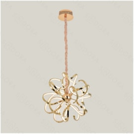 PENDENTE LED 3500K 69W BIVOLT Ø60X60CM METAL E SILICONE DOURADO | SINDORA ILUMINAÇÃO DCD01279 PENDENTE LED 3500K 69W BIVOLT Ø60X60CM METAL E SILICONE DOURADO | SINDORA ILUMINAÇÃO DCD01279
