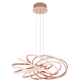 PENDENTE LED 3500K 69W BIVOLT Ø66CM ALUMÍNIO E SILICONE ROSÊ | SINDORA ILUMINAÇÃO DCD01237 PENDENTE LED 3500K 69W BIVOLT Ø66CM ALUMÍNIO E SILICONE ROSÊ | SINDORA ILUMINAÇÃO DCD01237