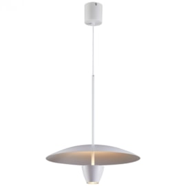 PENDENTE LED ABBIE 3000K 10W BIVOLT Ø40X300CM ALUMÍNIO BRANCO | NORDECOR 2571 PENDENTE LED ABBIE 3000K 10W BIVOLT Ø40X300CM ALUMÍNIO BRANCO | NORDECOR 2571