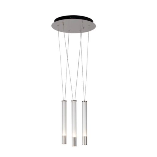 PENDENTE LED ÁGUA 3000K 21W BIVOLT  Ø40CM X38.5CM METAL E VIDRO NICKEL TRANSPARENTE E BRANCO | BELLA ILUMINAÇÃO RE015M PENDENTE LED ÁGUA 3000K 21W BIVOLT  Ø40CM X38.5CM METAL E VIDRO NICKEL TRANSPARENTE E BRANCO | BELLA ILUMINAÇÃO RE015M
