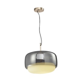 PENDENTE LED ALTMANN METAL E VIDRO FUMÊ 12W 3000K | HEVVY 1051 SL-5884/H1 PENDENTE LED ALTMANN METAL E VIDRO FUMÊ 12W 3000K | HEVVY 1051 SL-5884/H1