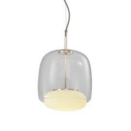 PENDENTE LED ALTMANN METAL E VIDRO TRANSPARENTE 9W 3000K | HEVVY 1048 SL-5885/H1 PENDENTE LED ALTMANN METAL E VIDRO TRANSPARENTE 9W 3000K | HEVVY 1048 SL-5885/H1