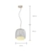 PENDENTE LED ALTMANN METAL E VIDRO TRANSPARENTE 9W 3000K | HEVVY 1048 SL-5885/H1