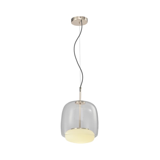 PENDENTE LED ALTMANN METAL E VIDRO TRANSPARENTE 9W 3000K | HEVVY 1048 SL-5885/H1 PENDENTE LED ALTMANN METAL E VIDRO TRANSPARENTE 9W 3000K | HEVVY 1048 SL-5885/H1