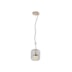 PENDENTE LED ALTOÉ METAL E VIDRO CINZA CLARO 5W 3000K | HEVVY 1055 SL-5890/H1 CLEAR