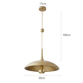 PENDENTE LED ALUS E27 OURO FOSCO | NORDECOR 2580 PENDENTE LED ALUS E27 OURO FOSCO | NORDECOR 2580