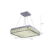 PENDENTE LED AMEERAH METAL VIDRO E CRISTAL PRATA 44W 4000K | HEVVY 0817 SL-5704S/H1