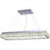 PENDENTE LED AMEERAH METAL VIDRO E CRISTAL PRATA 48W 4000K | HEVVY 0818 SL-5705M/H1 LED