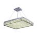 PENDENTE LED AMEERAH METAL VIDRO E CRISTAL PRATA 60W 4000K | HEVVY 0816 SL-5704M/H1