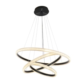 PENDENTE LED APOGEU 3000K 112W BIVOLT Ø80CM METAL PRETO | SKYLIGHT SKY-4011PT PENDENTE LED APOGEU 3000K 112W BIVOLT Ø80CM METAL PRETO | SKYLIGHT SKY-4011PT