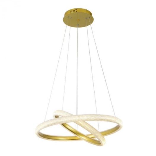 PENDENTE LED APOGEU 62W 3000K BIVOLT Ø60CM METAL DOURADO | SKYLIGHT SKY-4010DO